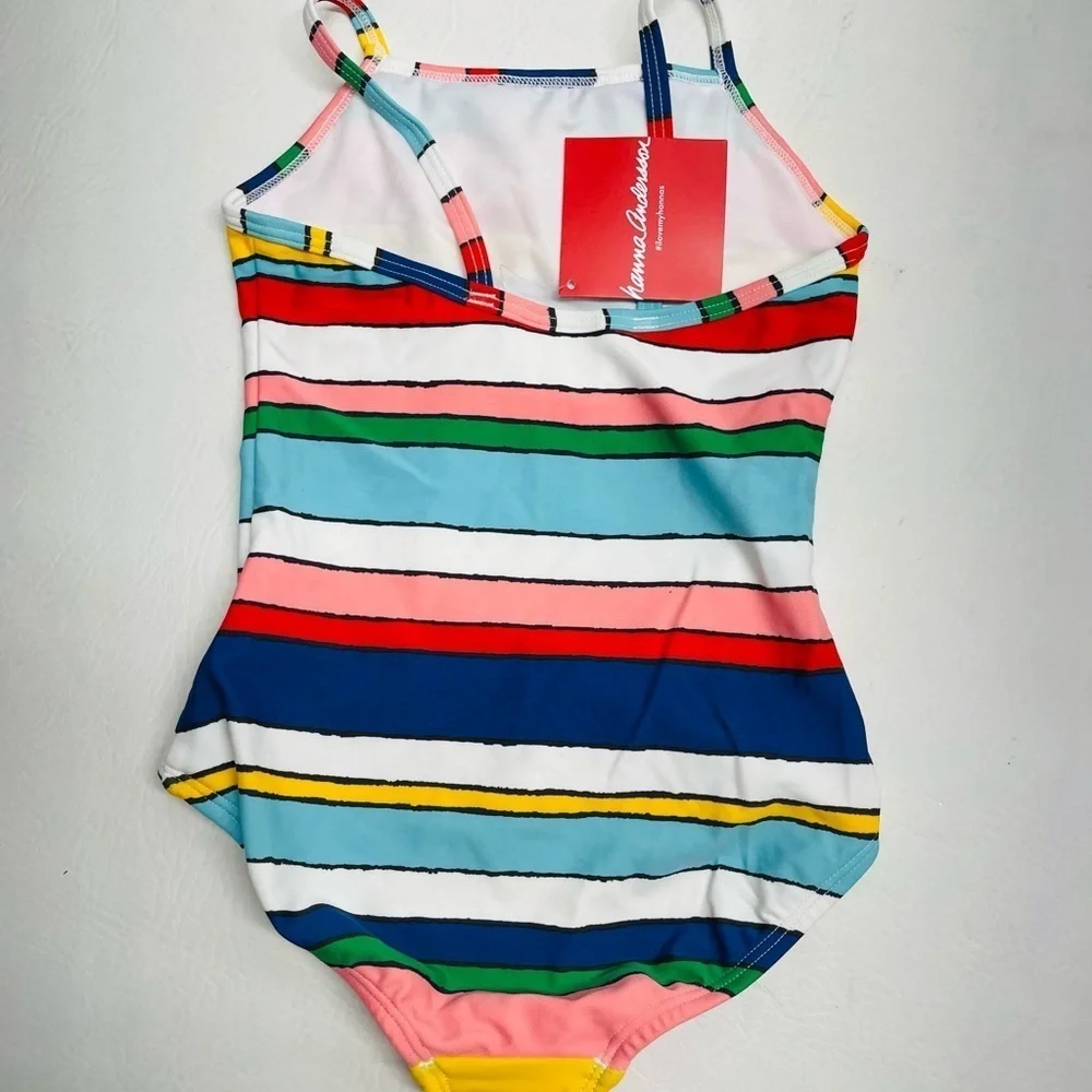 Hanna Andersson girls swimsuit multicolor size US 4 100 nwt